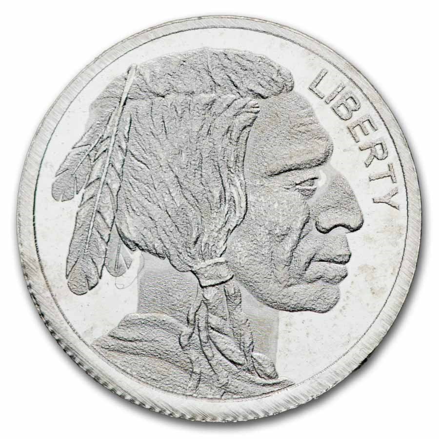 1 gram Silver Round - Buffalo/Indian Head
