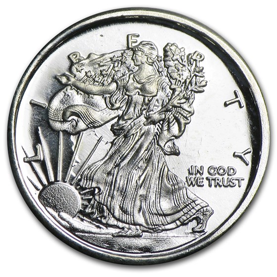 1 gram Silver Round - Mini-American Eagle