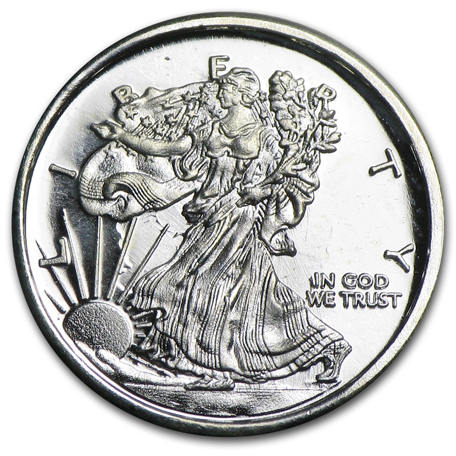 1 gram Silver Round - Mini-American Eagle
