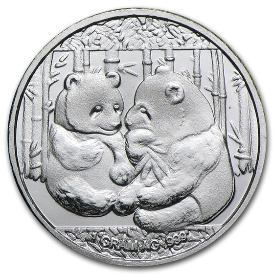 1 gram Silver Round - Panda 1 gram Silver Round - Panda