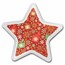 1 gram Silver Star - 2023 Merry Christmas Ornament (Colorized)