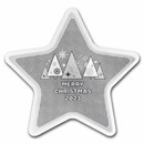 1 gram Silver Star - 2023 Merry Christmas Ornament