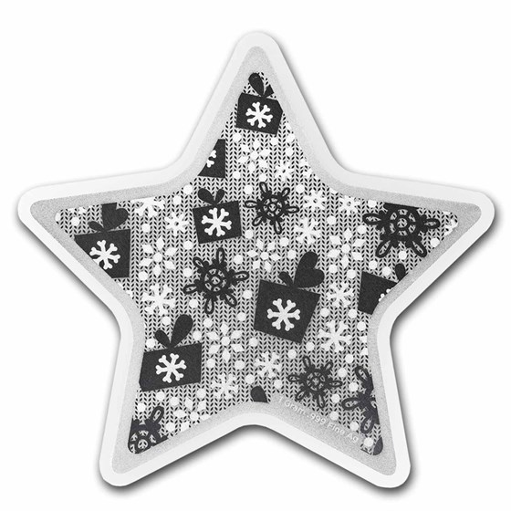 Buy 1 gram Silver 2023 Merry Christmas Star Ornament APMEX