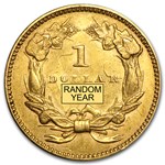 $1 Indian Head Gold Dollar Type 2 (Cleaned)