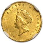 $1 Indian Head Gold Dollar Type 2 MS-61 NGC/PCGS