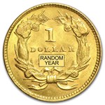 $1 Indian Head Gold Dollar Type 3 AU (Random Year)