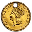 $1 Indian Head Gold Dollar Type 3 (Damaged)