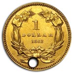 $1 Indian Head Gold Dollar Type 3 (Damaged)