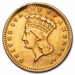 $1 Indian Head Gold Dollar Type 3 (Love Token)