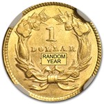 $1 Indian Head Gold Dollar Type 3 MS-61 NGC/PCGS