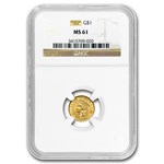 $1 Indian Head Gold Dollar Type 3 MS-61 NGC/PCGS