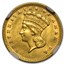 $1 Indian Head Gold Dollar Type 3 MS-62 NGC/PCGS