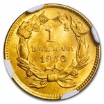$1 Indian Head Gold Dollar Type 3 MS-63 NGC/PCGS