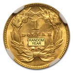 $1 Indian Head Gold Dollar Type 3 MS-64 NGC/PCGS
