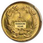 $1 Indian Head Gold Dollar Type 3 MS-65 NGC/PCGS