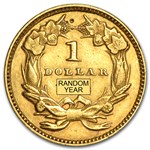 $1 Indian Head Gold Dollar Type 3 XF (Random Year)