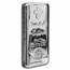 1 kilo Cast-Poured Silver Bar - Fleur de Lis Bullion