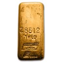 1 kilo Gold Bar - Engelhard-London (Horizontal Logo)