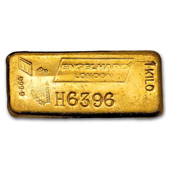 1 kilo Gold Bar - Engelhard-London (Vertical Logo) 1 kilo Gold Bar - Engelhard-London (Vertical Logo)