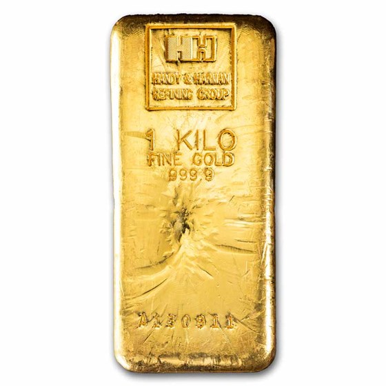 1 kilo Gold Bar - Handy & Harman 1 kilo Gold Bar - Handy & Harman