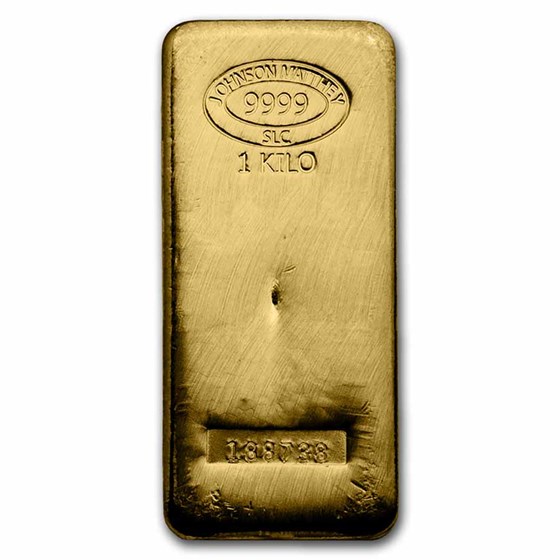 Buy 1 kilo Gold Bar Johnson Matthey APMEX