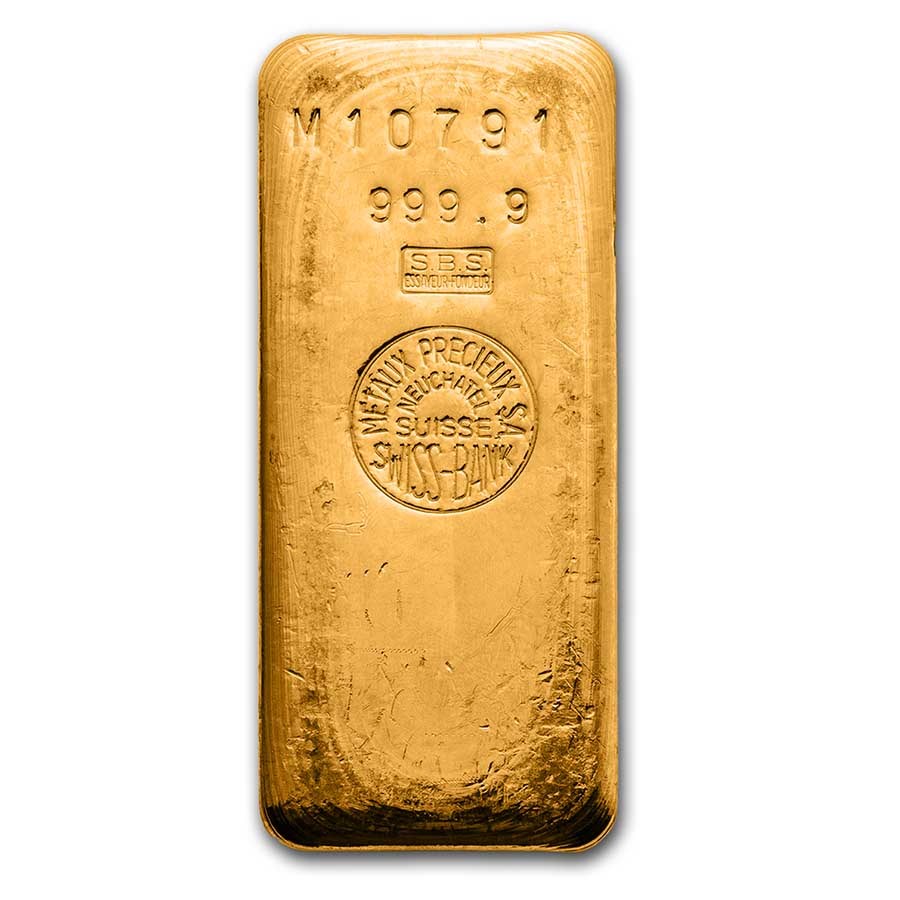 1 kilo Gold Bar - Métaux Précieux SA Neuchatel