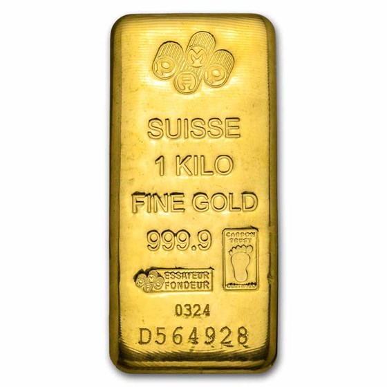 1 kilo Gold Bar - PAMP Suisse (Cast w/ Assay) 1 kilo Gold Bar - PAMP Suisse (Cast w/ Assay)
