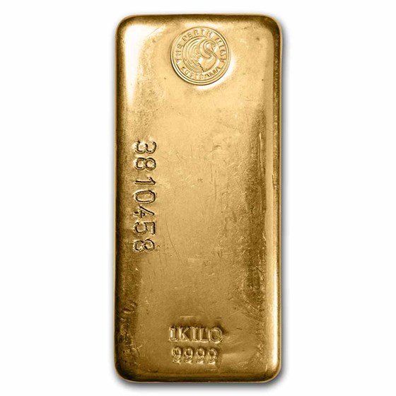 1 kilo Gold Bar - The Perth Mint (Cast)