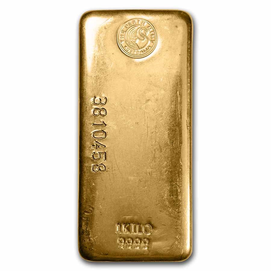 1 kilo Gold Bar - The Perth Mint (Cast)