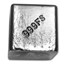 1 kilo Hand Poured Silver Cube