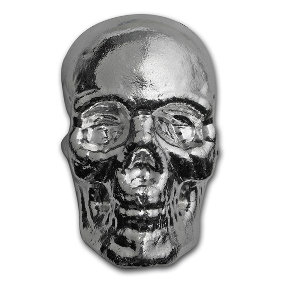 1 kilo Hand Poured Silver Skull 1 kilo Hand Poured Silver Skull