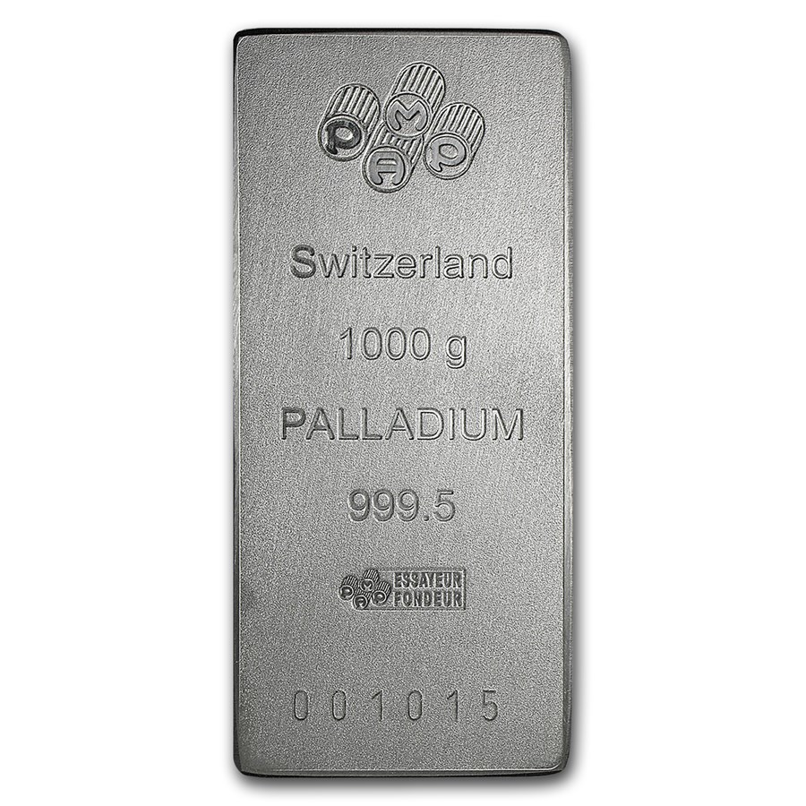 1 kilo Palladium Bar - PAMP Suisse