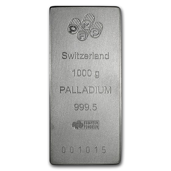 1 kilo Palladium Bar - PAMP Suisse 1 kilo Palladium Bar - PAMP Suisse