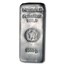 1 kilo Poured Silver Bar - Heraeus (Hanau, Germany, w/Flower)