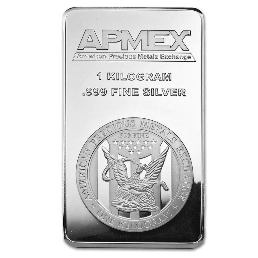 Buy 1 kilo Silver Bar APMEX (Struck) APMEX