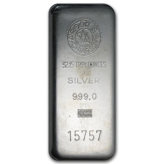 1 kilo Silver Bar - Argor S. A. Chiasso