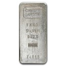1 kilo Silver Bar - Credit Suisse