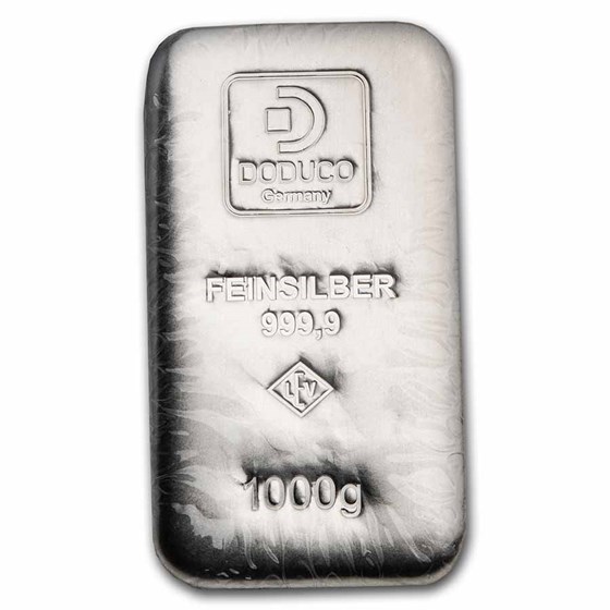 1 kilo Silver Bar - Doduco/LEV 1 kilo Silver Bar - Doduco/LEV