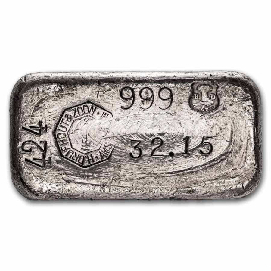 1 kilo Silver Bar - Drijfhout & Zoon Amsterdam