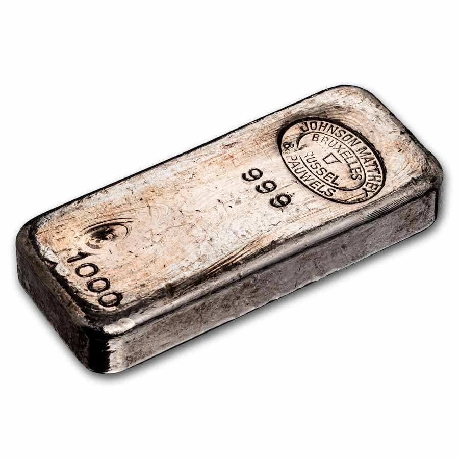 1 kilo Silver Bar - JM & Pauwels (Bruxelles Brussel, w/o Period)
