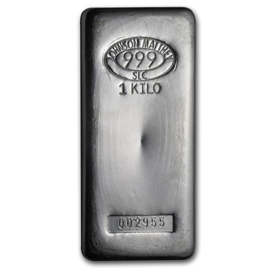 1 kilo Silver Bar - Johnson Matthey (SLC)