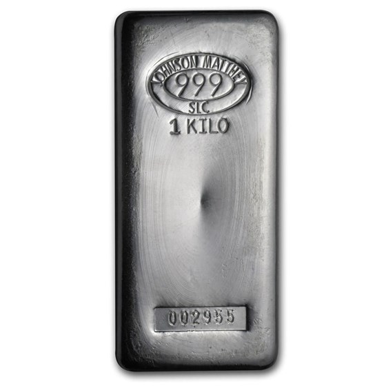 1 kilo Silver Bar - Johnson Matthey (SLC) 1 kilo Silver Bar - Johnson Matthey (SLC)