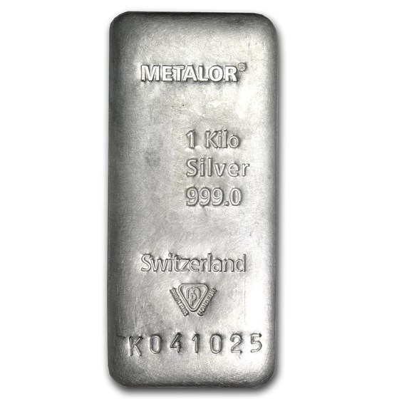Buy 1 kilo Silver Bar Metalor APMEX