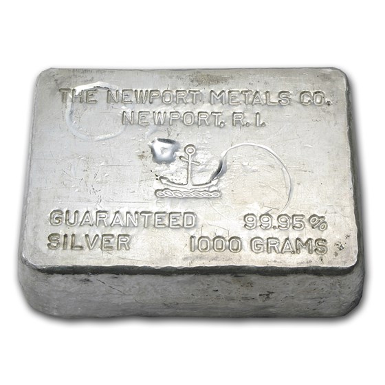 1 kilo Silver Bar - Newport Metals Co. (1000 Gram)