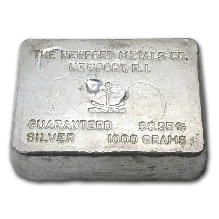 1 kilo Silver Bar - Newport Metals Co. (1000 Gram)