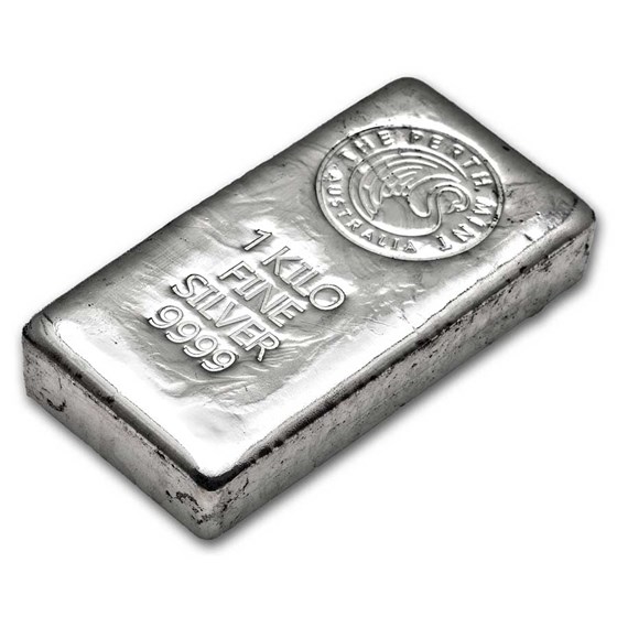 1 kilo Silver Bar - Perth Mint 1 kilo Silver Bar - Perth Mint