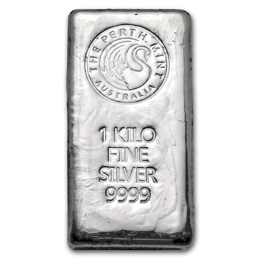 1 kilo Silver Bar - Perth Mint