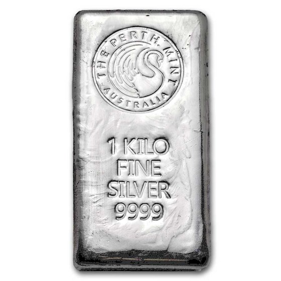 1 kilo Silver Bar - Perth Mint 1 kilo Silver Bar - Perth Mint