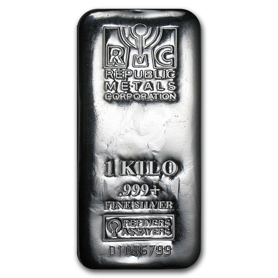 1 kilo Silver Bar - Republic Metals Corp. (RMC)