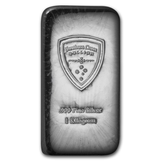 1 kilo Silver Bar - Southern Cross Bullion (Cast) 1 kilo Silver Bar - Southern Cross Bullion (Cast)
